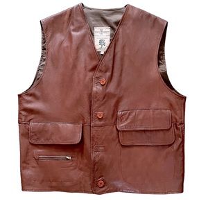 XL Essebi Leather Coat Vest